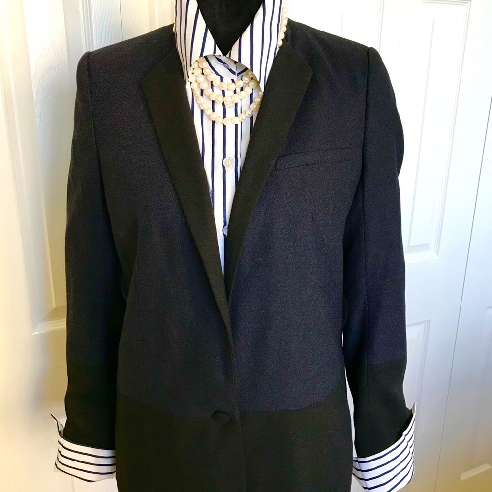 French Connection Two Toned Color Bock Blazer - image 1